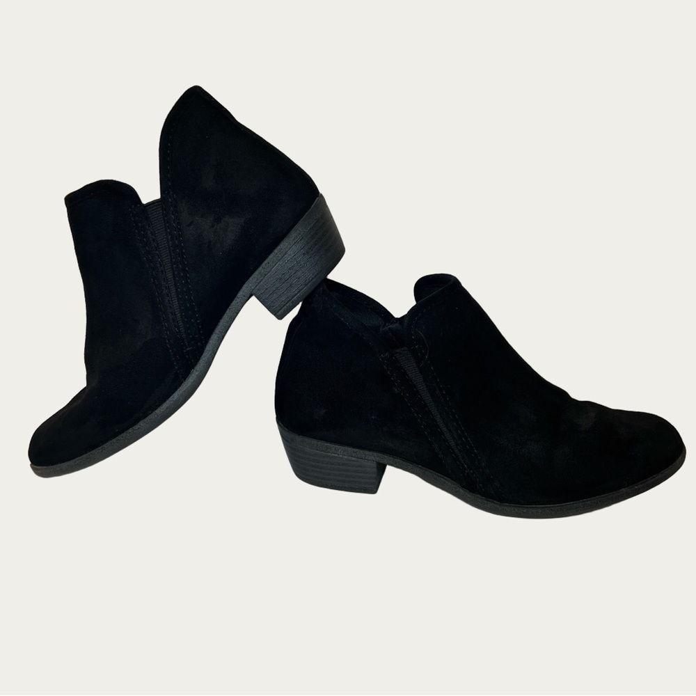 SO Women's‎ Black Ankle Booties Zipper Size 7.5